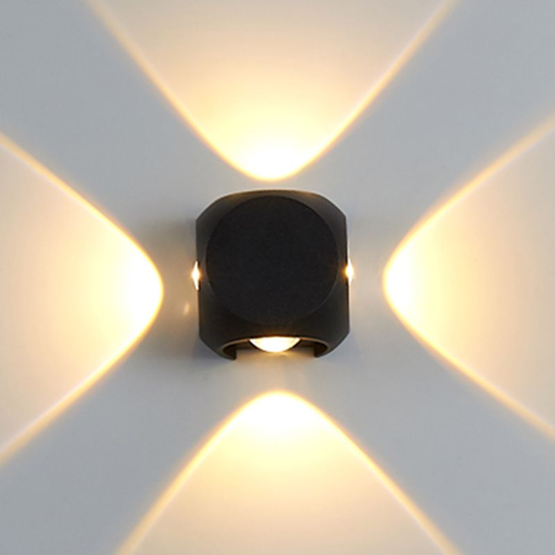 Luz de múltiples luces de metal luz de pared moderna de forma redonda de montaje de pared de pared