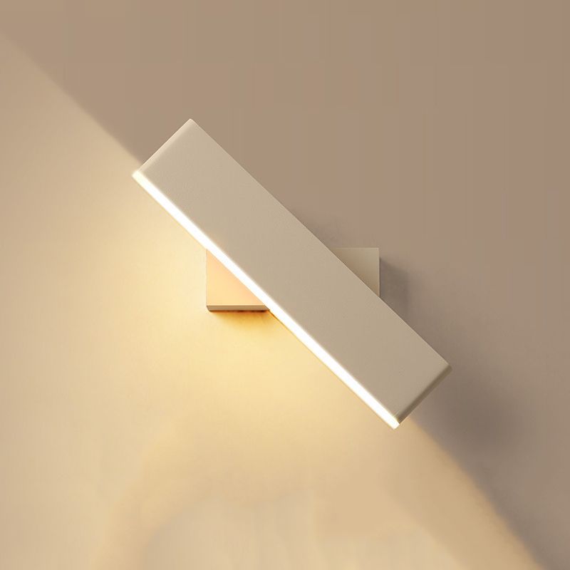 1 Light Geometry Wall Sconce Modern Style Metal Wall Lighting for Bedside