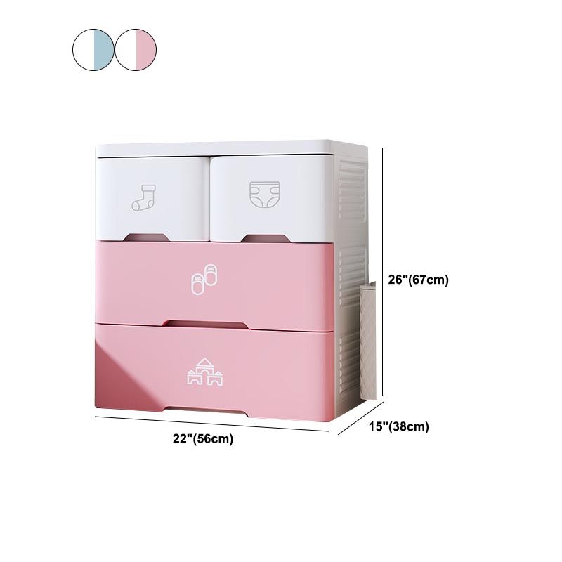 Plastic Storage Cabinet with Drawer Modern Wardrobe Armoire for Bedroom