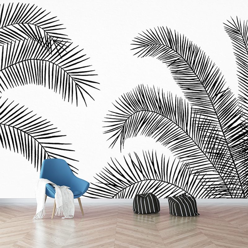 Environmental Illustration Mural Wallpaper Tropical Plants Indoor Wall Mural