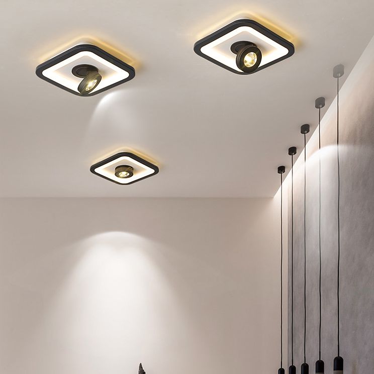 Modern Flush Mount Light Ceiling Track Lighting 1-Light LED Flush Mount Corridor Light Restaurant Light