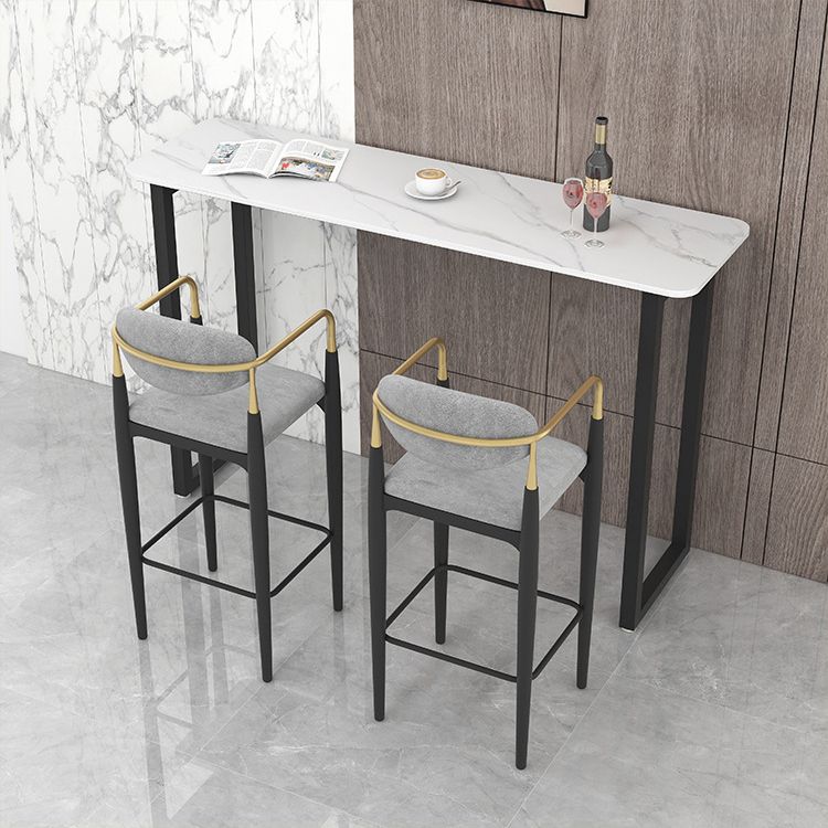 Industrial Pub Dining Set 1/3/5 Pieces Rectangular Bar Stool and Table Set