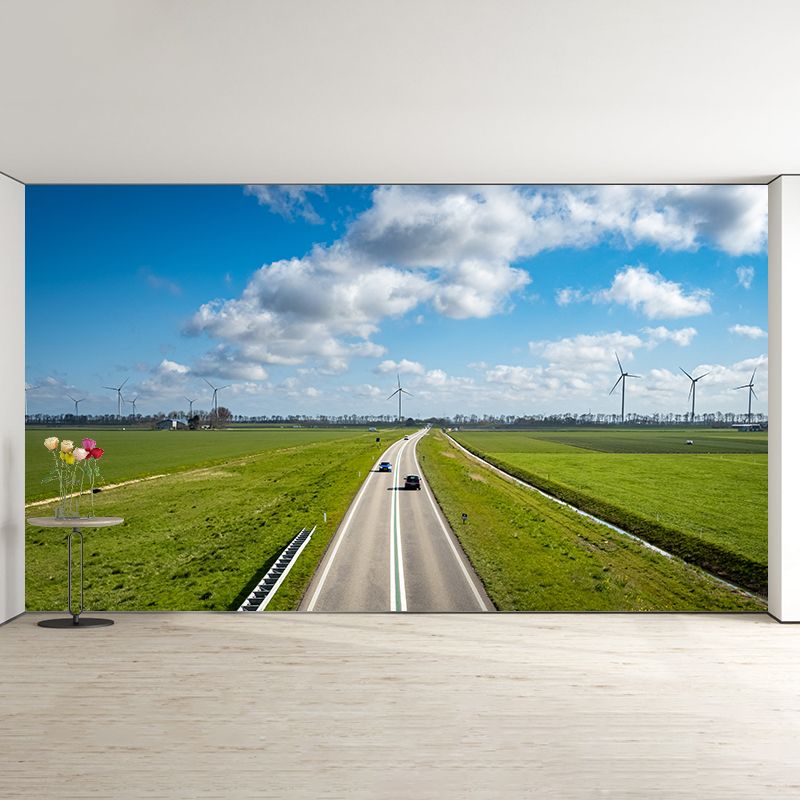 Photography Stain Resistant Wall Mural Wallpaper Traffic Sitting Room Wall Mural