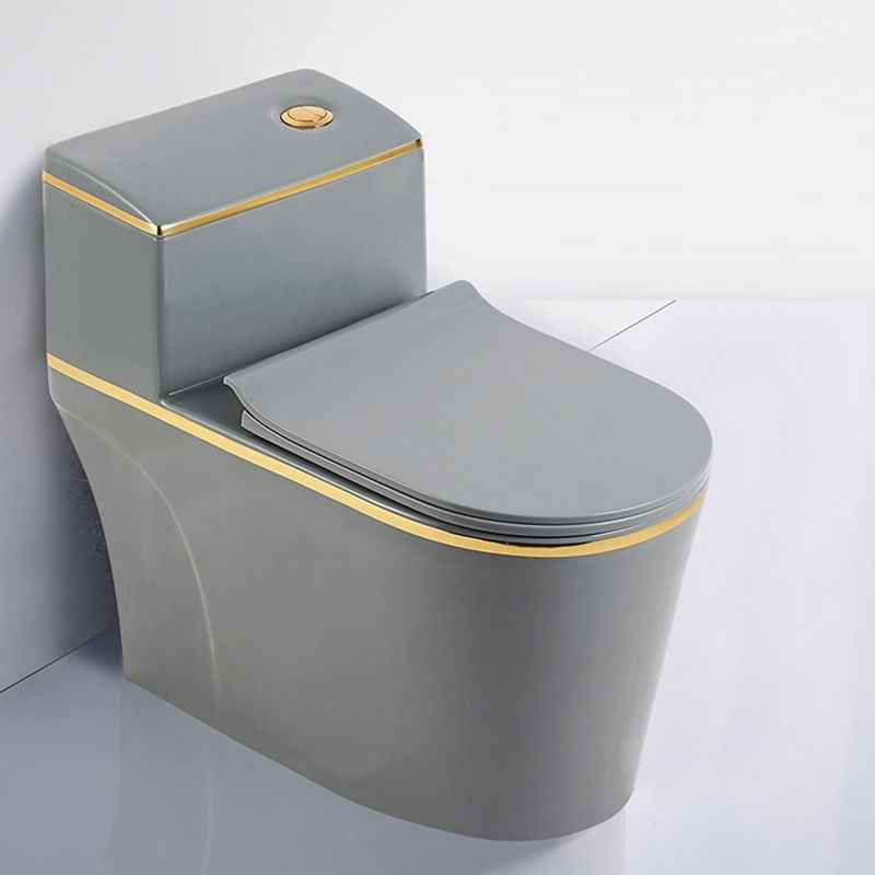Floor Mounted Toilet All In One Porcelain Urine Toilet Traditional Siphon Jet Toilet