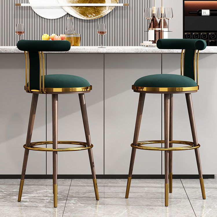 Contemporary Metal Bar Stool Footrest Counter Stool for Restaurant