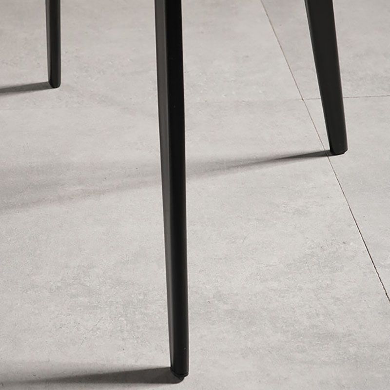 Chaises de style contemporain pour manger des chaises latérales sans bras avec des jambes en métal pour la cuisine