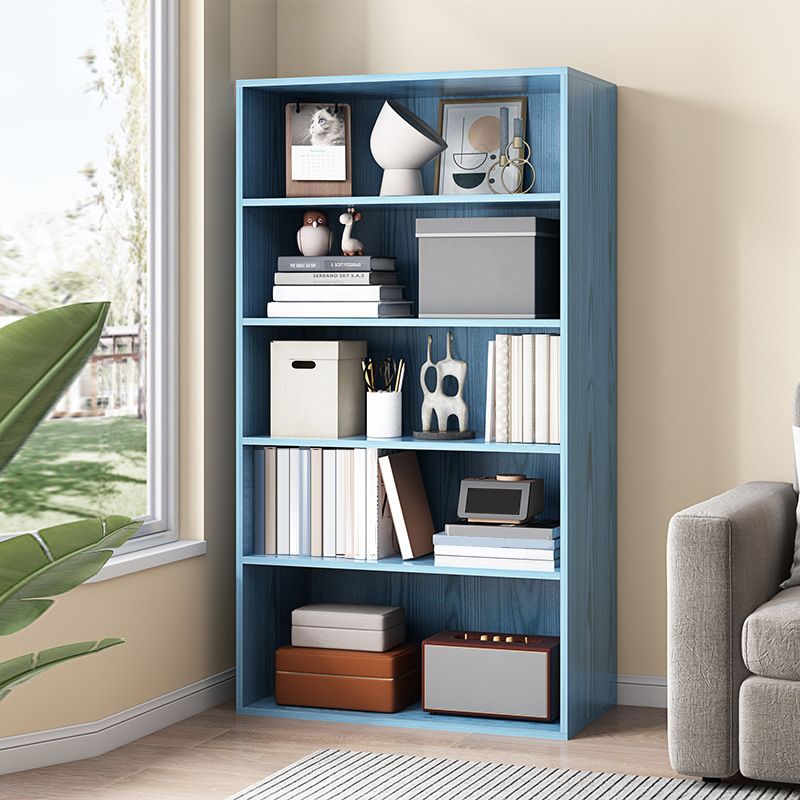 Closed Back Bookcase Engineered Wood Bookshelf for Home Office Study Room
