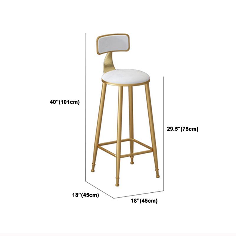 Glam Rectangle White Counter Height Set 1/2/3 Pieces Marble Pub Dining Set