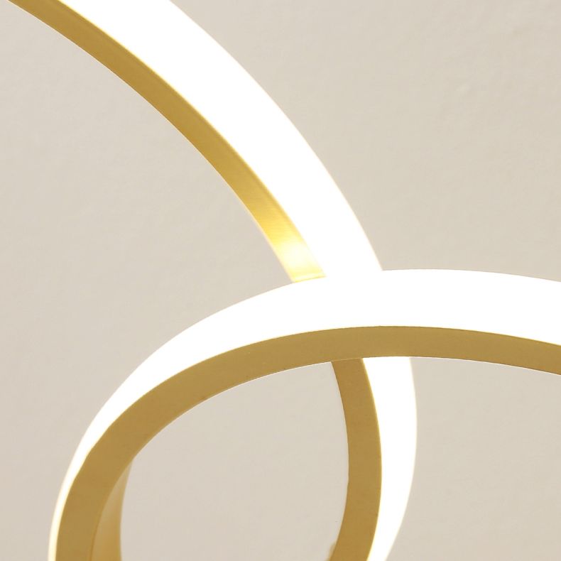 Luminaire linéaire en métal à LED Island Nouveau pendentif de plafond moderne pour salle à manger