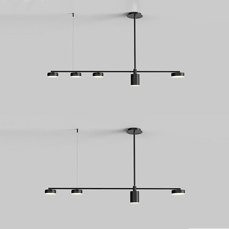 Drum Island Lighting Acrilic Contemporary Simplicity Fidurs a sospensione per il ristorante