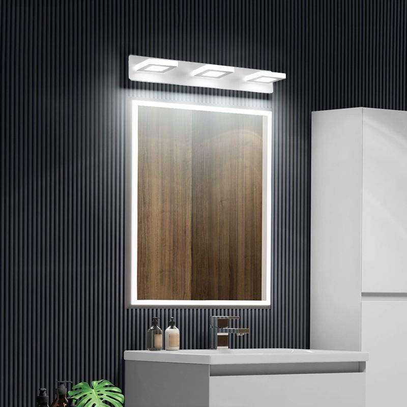 Postmodern Metal tocador Ligero blanco Multi luces LED Mirror Light para baño