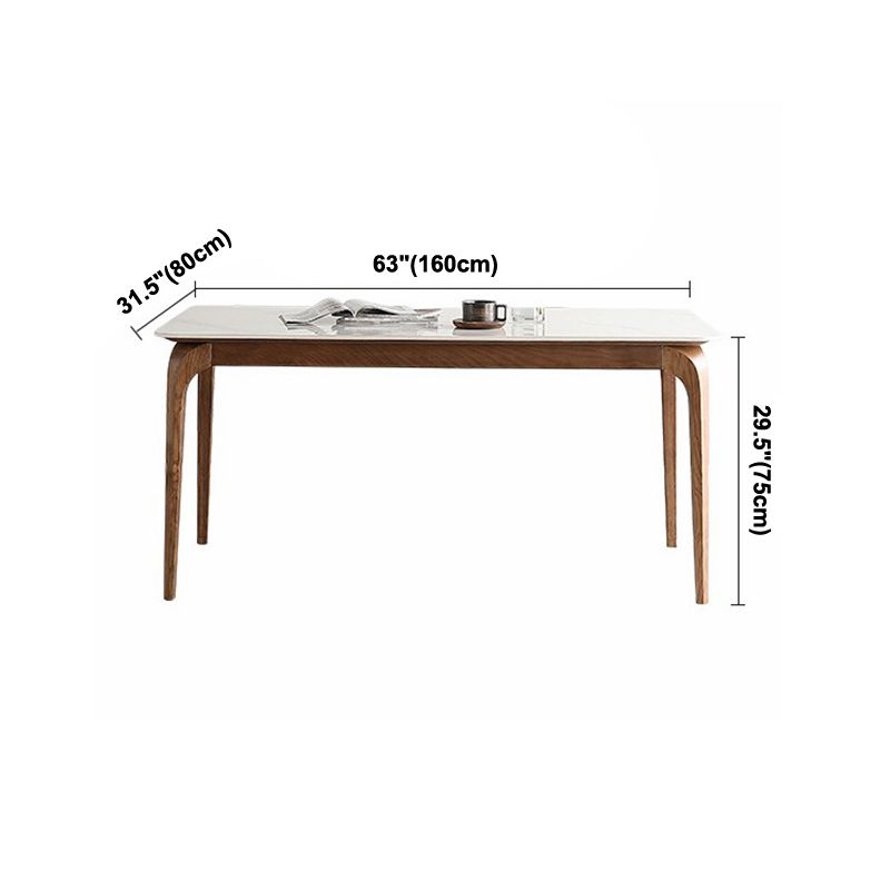 Mesa de madera maciza Mesa Moderna Moderna Mesa Rectangular Sinterizada para comedor para comedor