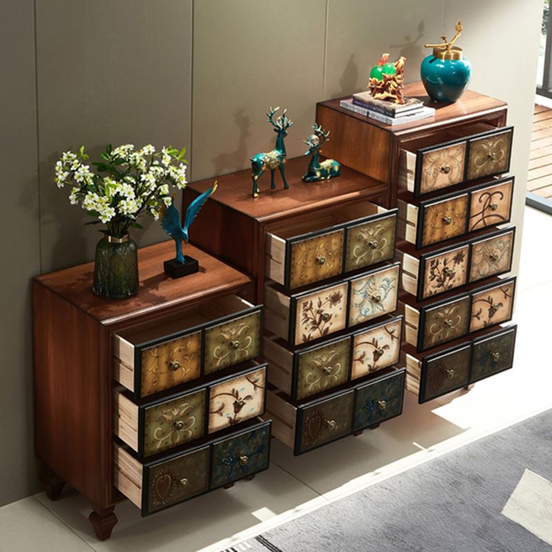 Contemporary 23.62'" Wooden Chest, Rectangle Accent Chest with Drawers
