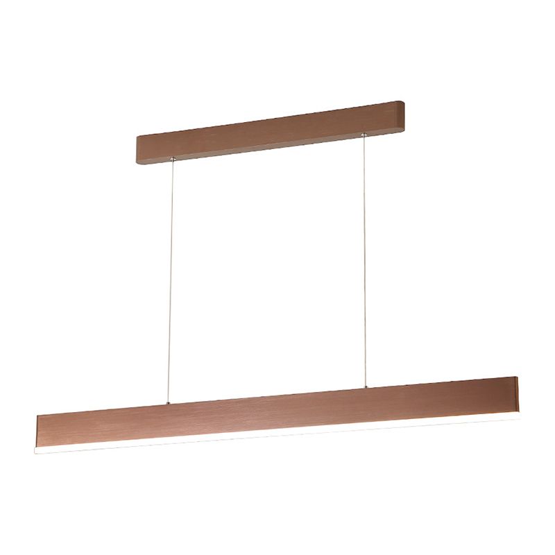 Contemporary Simple Style Rectangle LED Island Light Pendant Lights for Office