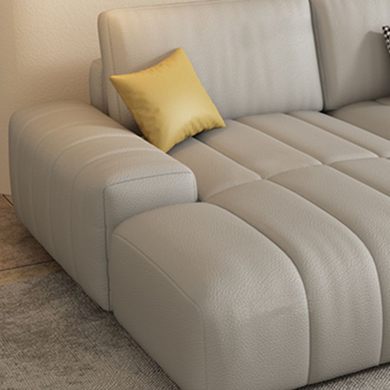 Scandinavian Stain-Resistant for Living Room Square Arm Sofa & Chaise