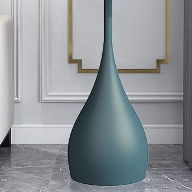 Contemporary Style Round Side End Table Metal Pedestal Sofa Side Accent Table