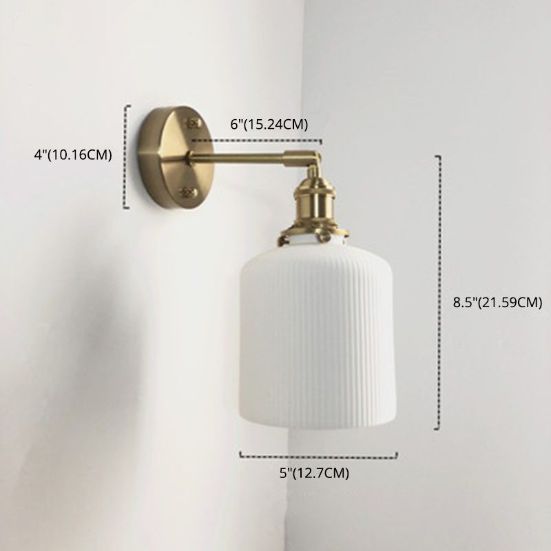 Postmodern Geometric Wall Mount Lighting Ceramic Wall Mounted Lighting for Bedroom