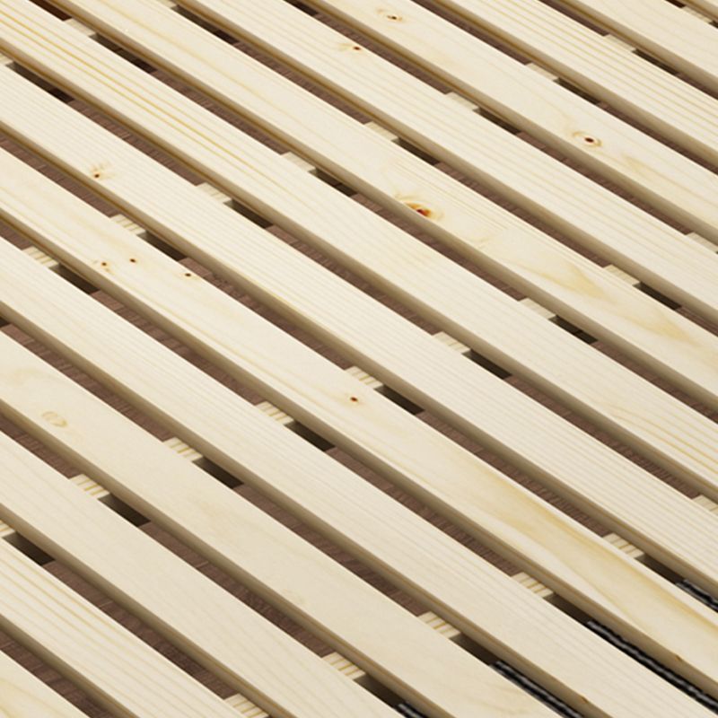 Mid-Century Modern White Platform Bed Solid Wood Platform Bed Frame