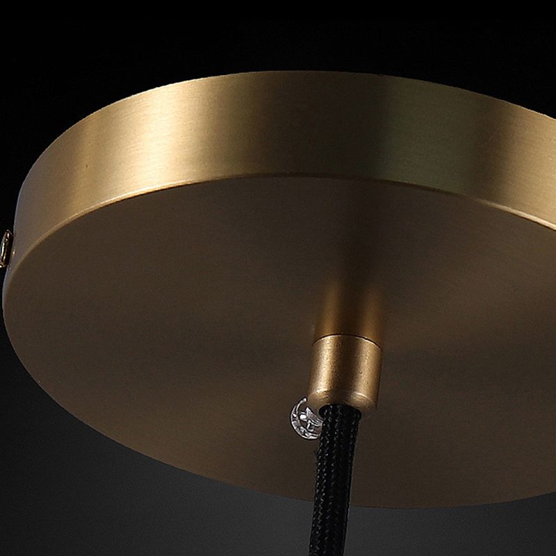 Zeitgenössischer Stil steinförmiger LED -Anhänger Kristall 1 hängende Lampe für Schlafzimmer