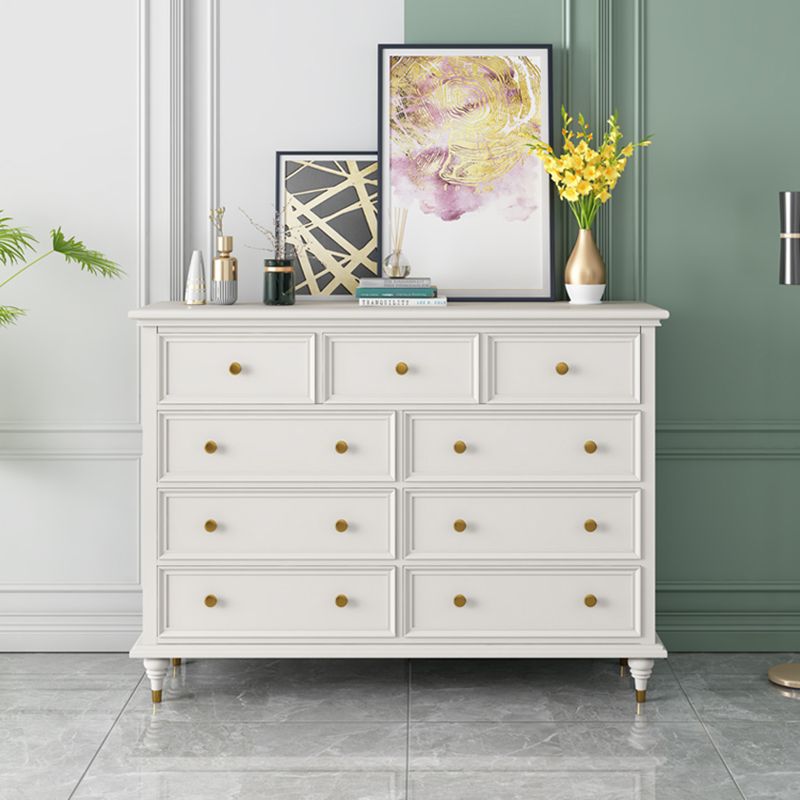 Solid Wood Storage Chest Dresser Traditional Dresser with Drawers