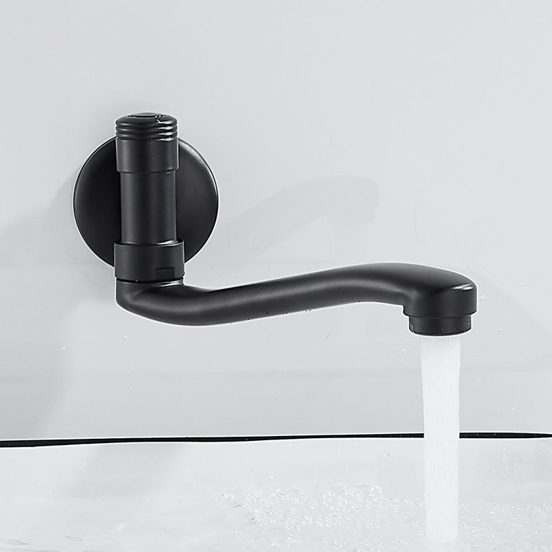 Swivel Tub Filler Wall Mount Copper Low Arc Knob Handle Tub Faucet Trim
