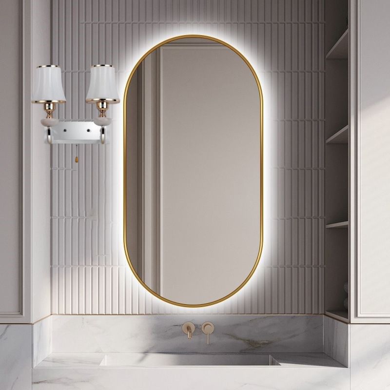 Nordic Style Vanity Light Geometry Shape Vanity Lamp with Glass Shade for Bedroom