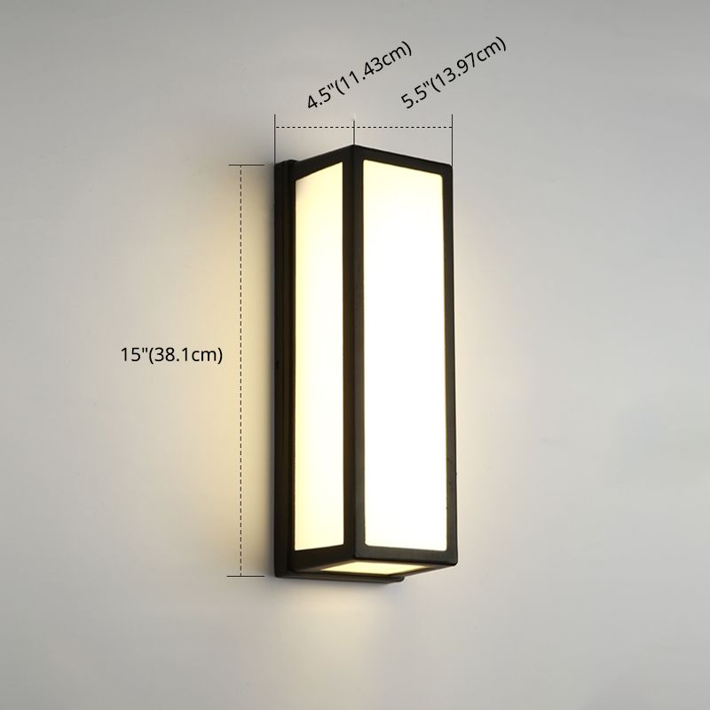 Minimalistische Leuchten wasserdichte Außenbeleuchtungskörper mit Acrylschatten