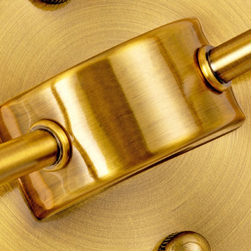 American Style Golden Vanity Light Fabric Shade Vanity Lamp for Shower Room