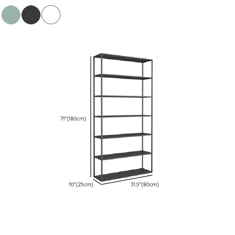 Industrial Antique Finish Shelf Bookcase Etagere Metal Bookshelf with Shelves