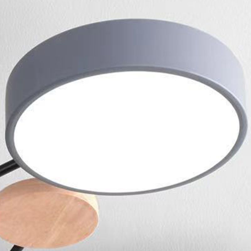 Macaron Molecular LED -plafondarmatuur Metaal Woonkamer Semi -spoeling Mount Light