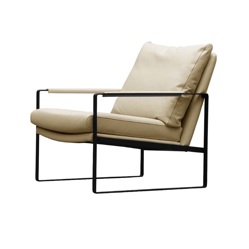 Faux Leather Arm Chair 28.74" L x 31.88" W x 29.13" H Accent Armchair for Living Room