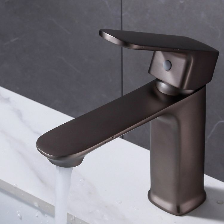 Modern Sink Faucet Pure Color Copper Vessel Sink Faucet for Bathroom