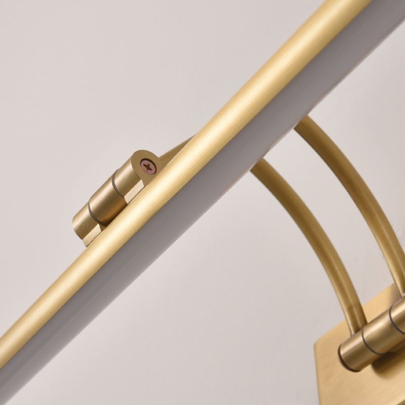 A mediados de siglo Modern Cilíndrico Flush Monte Murón Splecha de tocador de tocador montada en la pared de cobre para el baño