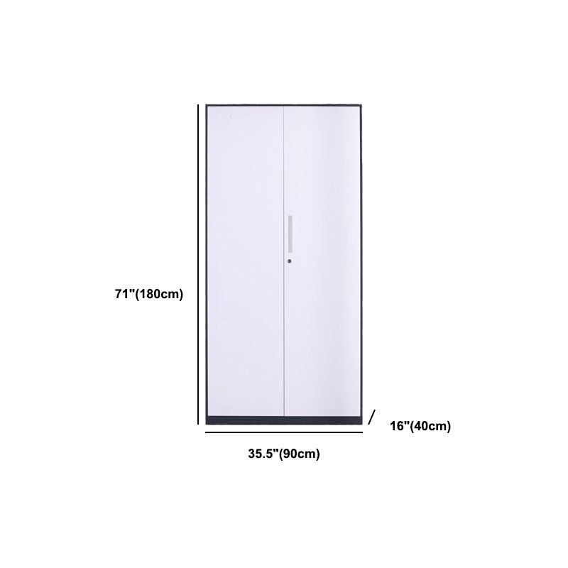 Modern Stainless Steel Bookcase Standard With Doors Shelf for Home Office