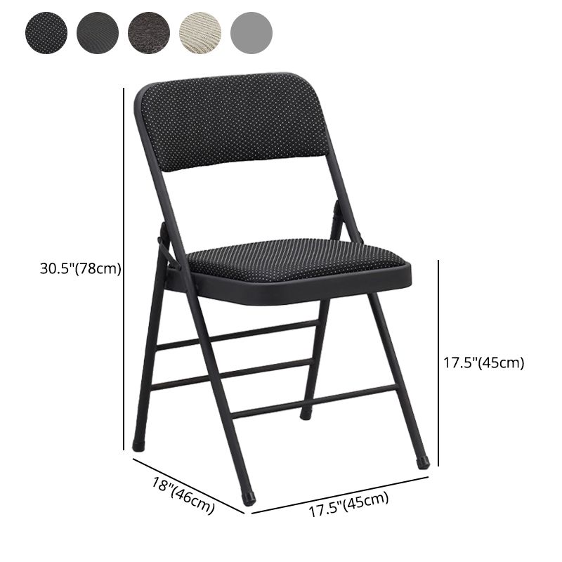 Les chaises latérales tapissées se pliantes de style industriel ouvrent les chaises latérales de salle à manger arrière