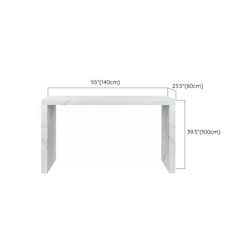 1/2/3 Pieces Pub Table Set Contemporary Rectangular Table and Stool Set