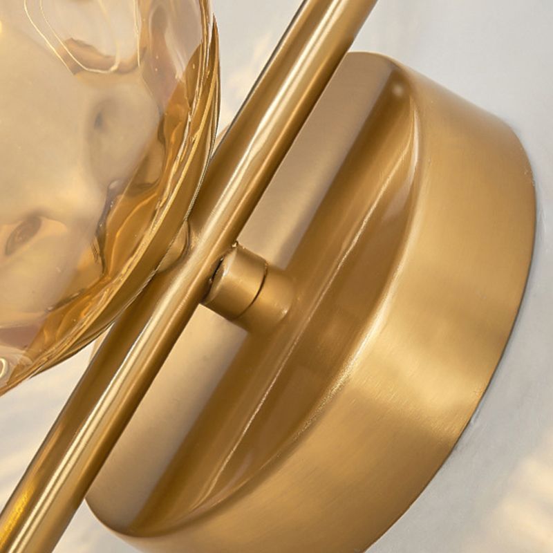 Simple 1-Light Wall Lighting Fixture Glass Spherical Wall Light for Hallway