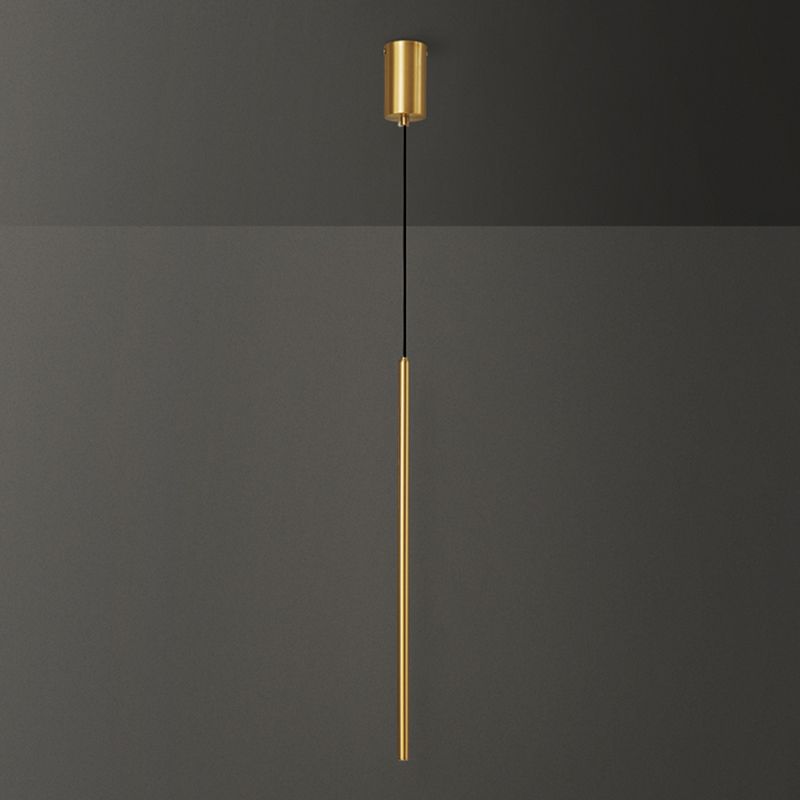 Lumières suspendues linéaires Symiss à montage suspendu en métal moderne pour chambre à coucher