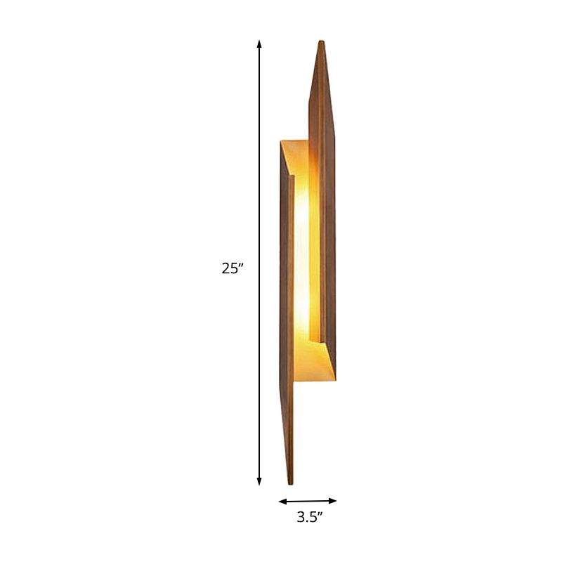 1 Kopf Wohnzimmer Leuchter modernistischer brauner LED -Wandmontagelicht mit geometrischer Metallschatten