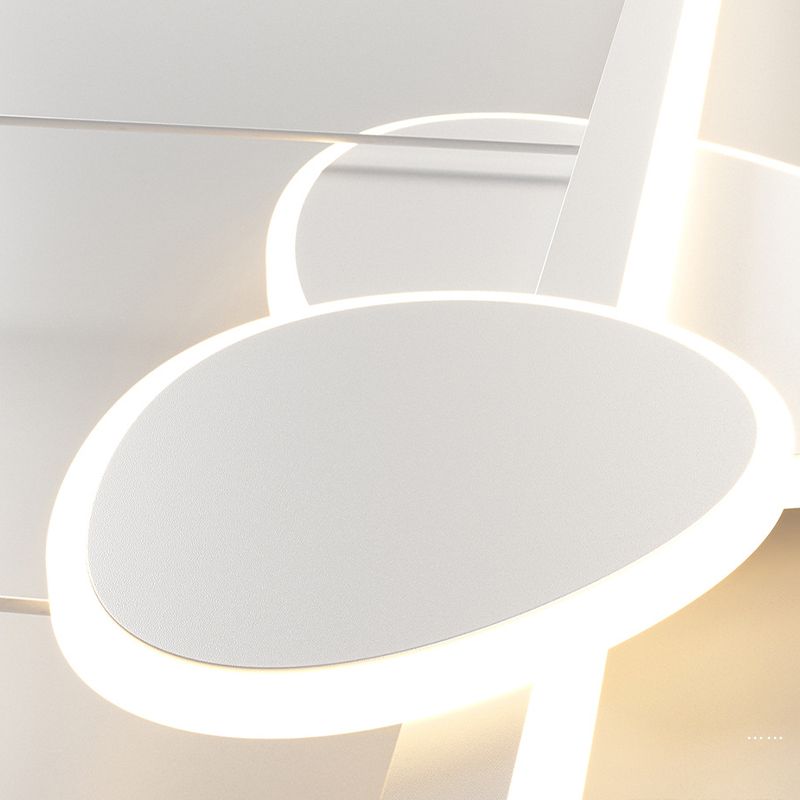 Modern Style Island Light LED Island Hanging Light with Acrylic Shade for Living Room