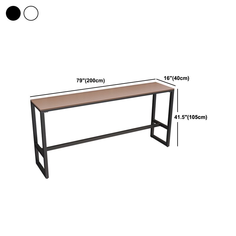 Industrial Bar Set 1/2/5 Pcs Wood Counter Height Table with Metal Barstool