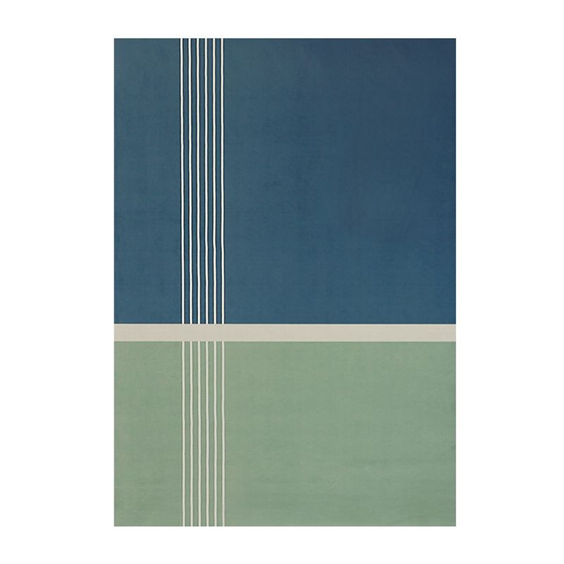 Tapis moderne vert en Polyester, pièce de couleur, pour la décoration de la maison