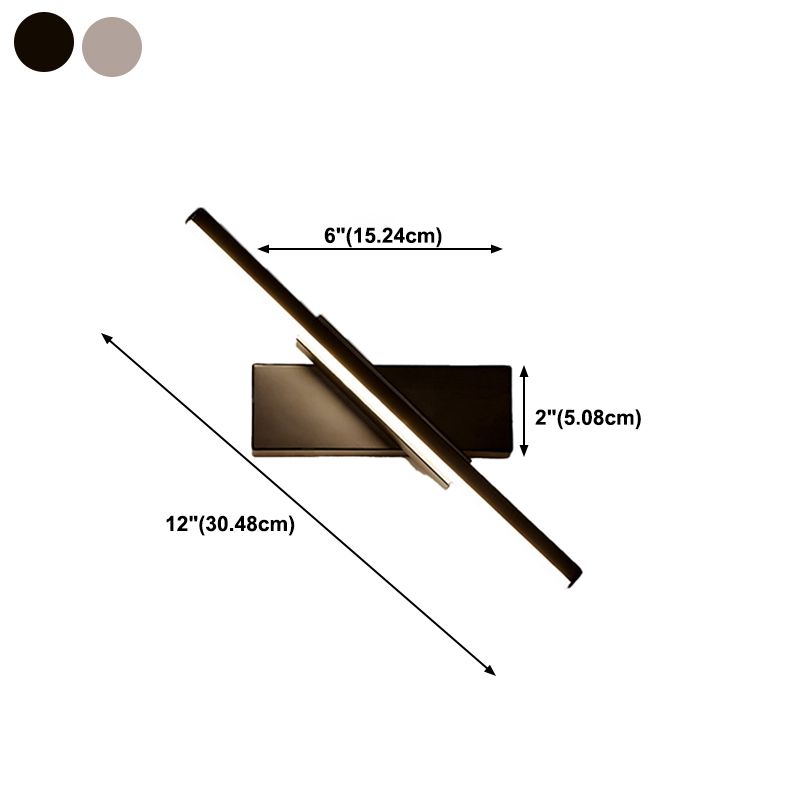 Modern Style Wall Mount Light Rotatable LED Wall Light with Silica Gel Shade for Bedroom
