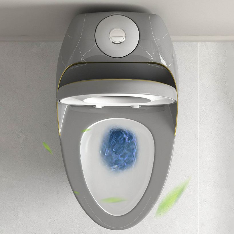 Contemporary 1 Piece Flush Toilet Floor Mounted Urine Toilet for Bathroom