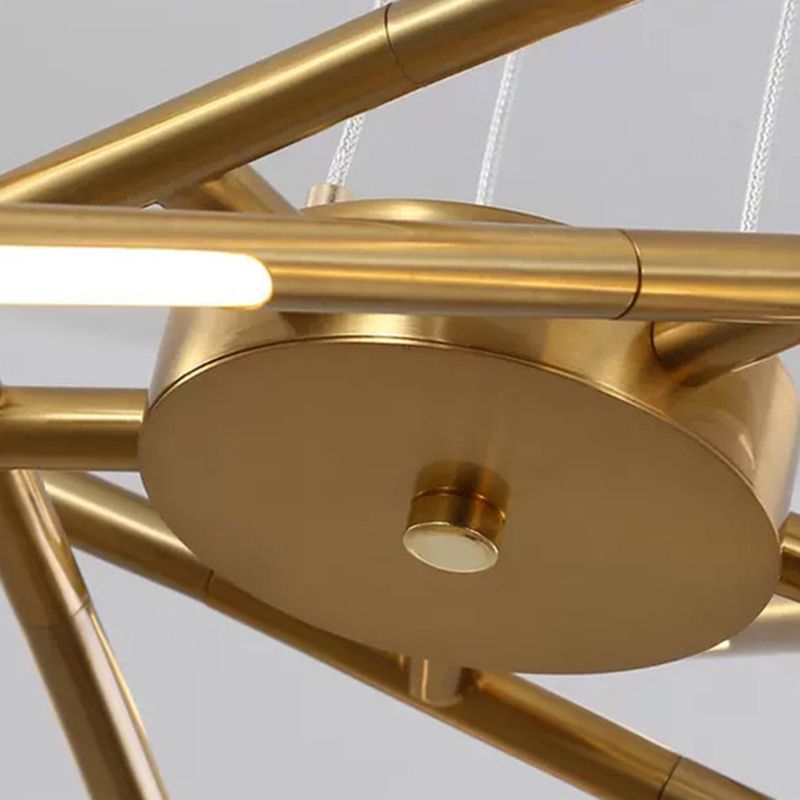 Minimalismo de lámpara de oro Luz Multi Light Light para sala de estar para sala de estar