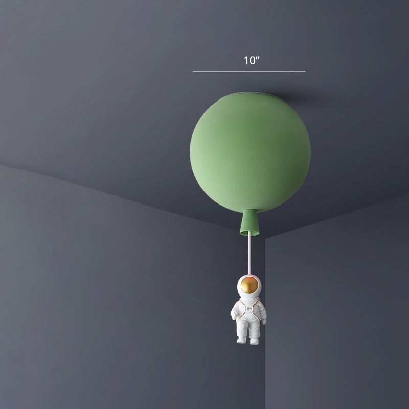 Ballon et astronaute lampe de plafond Enfants acryliques 1 Hier-chambre à coucher