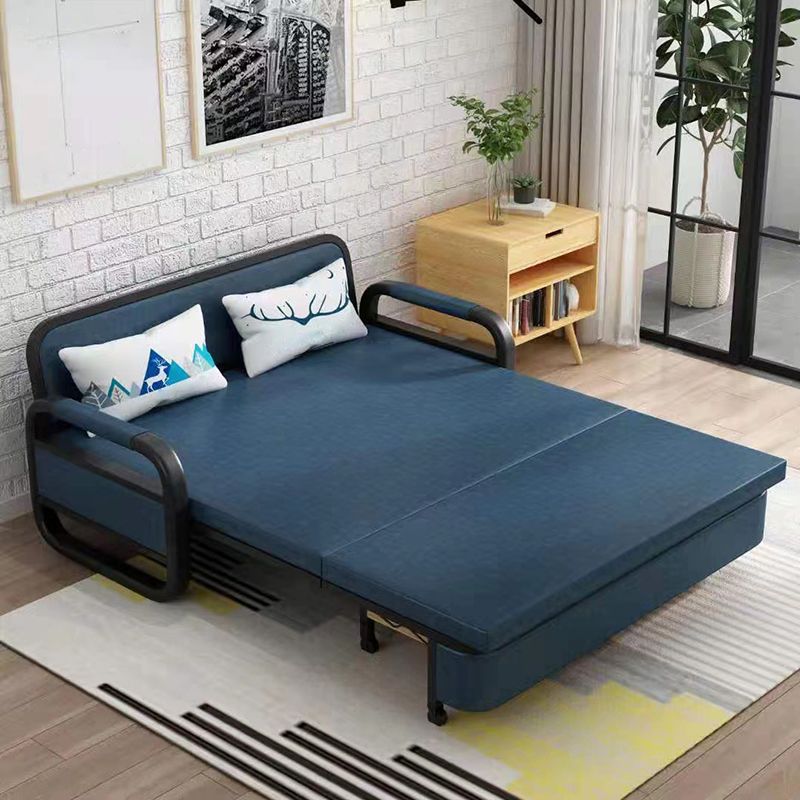 Scandinavian No Theme Metal Fabric Mattress Upholstered Storage Bed