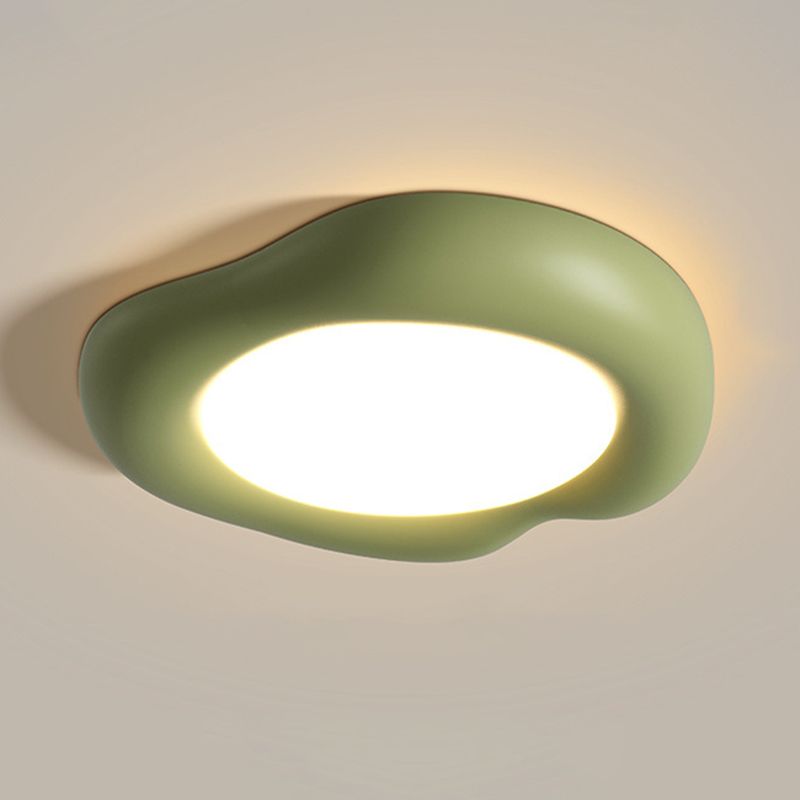 1 - Light Iron LED Flush Mount Minimalist Nordic Ceiling Flush in 4 Colors