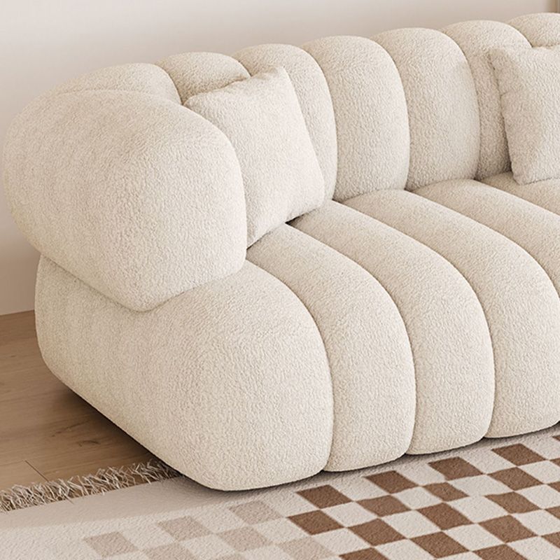 35.43" Wide Sewn Pillow Back Sofa Tuxedo Arm Sofa for Living Room