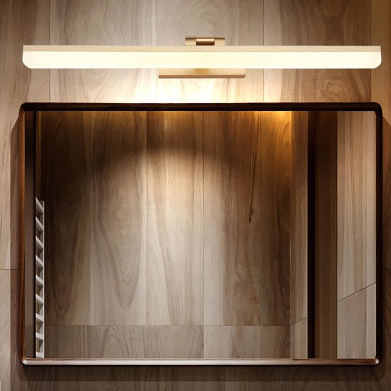 Linear Vanity Lighting Fixtures Modern Minimalist Style Plastic Vanity Lights